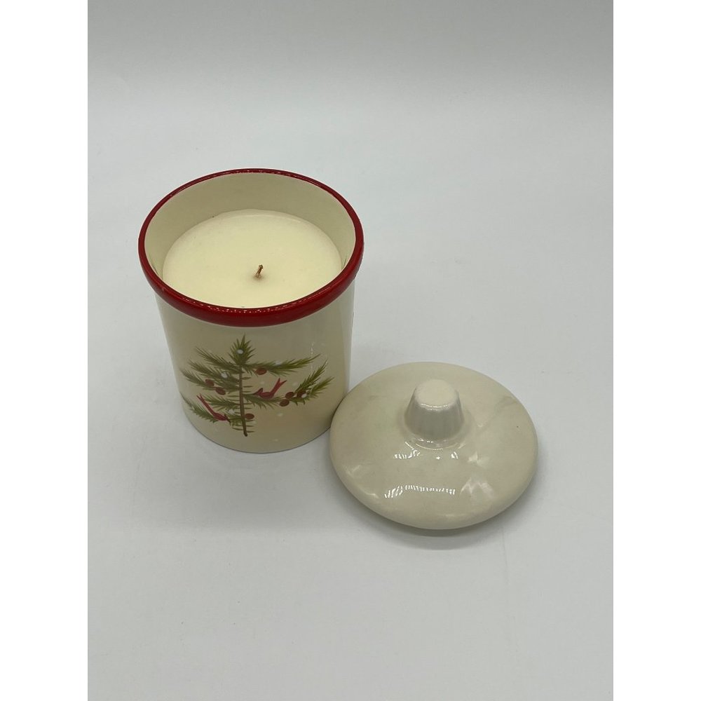 Hallmark Cinnamon Christmas Holiday Winter Candle w/Lid 6" Tall - Picture 2 of 4